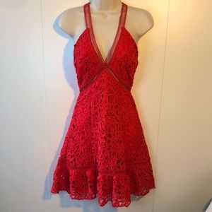 ASTR RED DRESS~Stunning!! 🤪NWT NEVER WORN. Embroidered, such feminine design😍